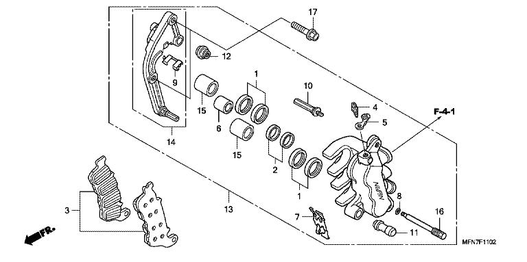 Honda CB1000RAB 2011 Retainer, Bracket (45112-MZ2-006)