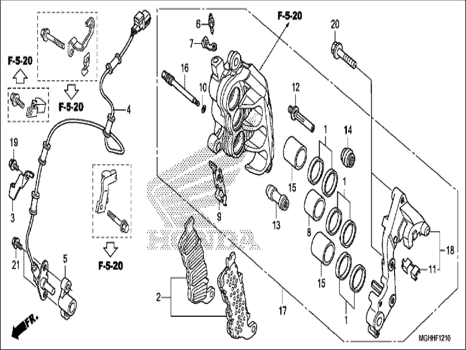 Honda CB1100CAH 2017 Rubber, Mounting (90543-MV9-670)