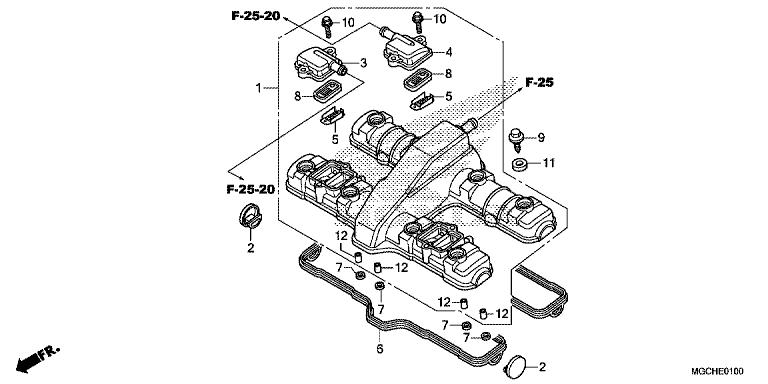 Honda CB1100NAH 2017 Gasket, Head Cover (12391-MGC-010)