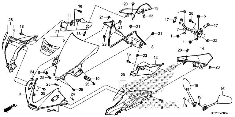 Honda CBR125RTF 2015 Bolt, Socket, 6X13 (90130-KPP-T00)