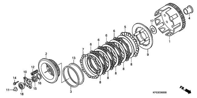 Honda CRF230F9 2009 Spring, Judder (22402-KPM-850)