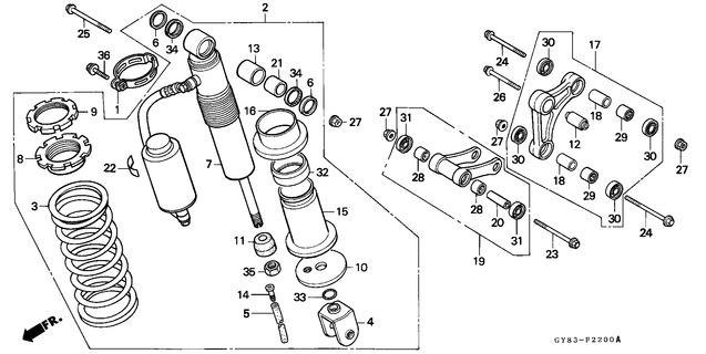 Honda CRM75RL 1990 Oil Seal, 16.5X25X5 (Nok) (91205-KA3-712)