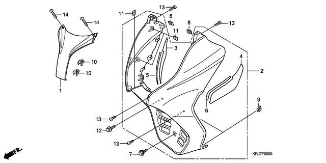 Honda FES1259 (2009) F-09 FRONT COVER Honda FES1259 (2009) F-09 FRONT COVER