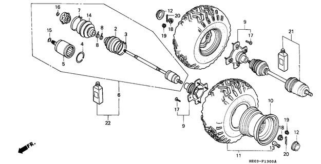 Honda FL400RK 1989 Set Ring, 26X2.0 (44319-HE0-000)