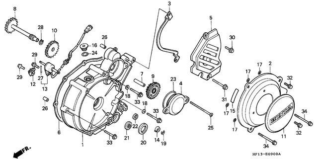 Honda TRX200DR 1994 Gear Position Switch Assy (35759-HF1-000)
