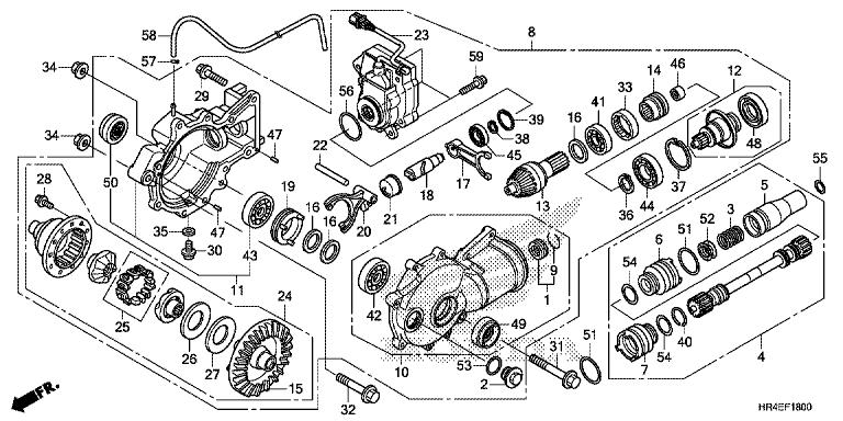 Honda TRX500FM2G 2016 Gear, Fr. Ring (42T) (41531-HR4-A21)