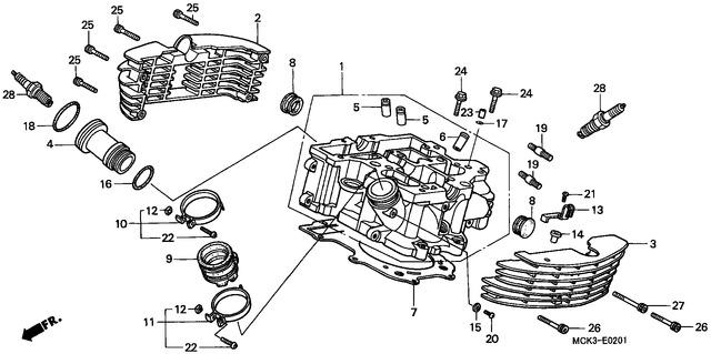 Honda VT1100C21 2001 O-Ring, 9.8X2.7 (Nok) (91309-MJ0-005)